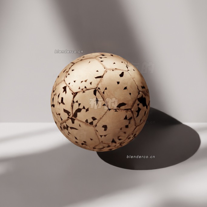blender脏足球模型_blender布的155