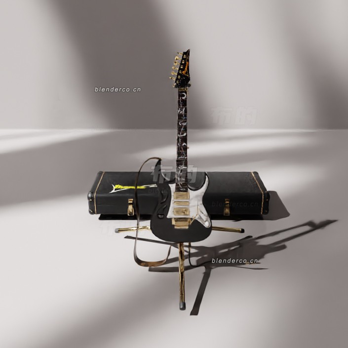 blender伊巴娜 PIA-3761-XB-电吉他模型_blender布的109