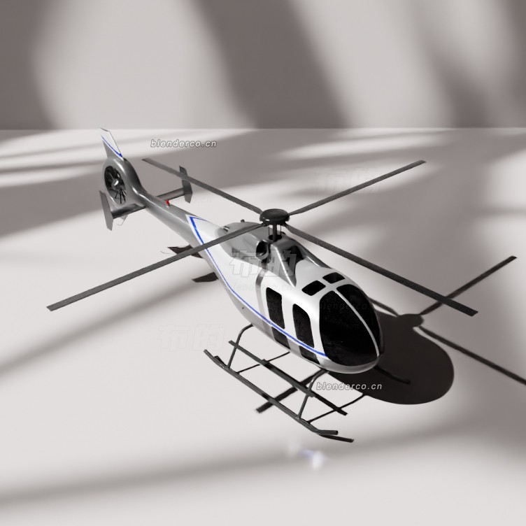 blender直升机模型_blender布的29