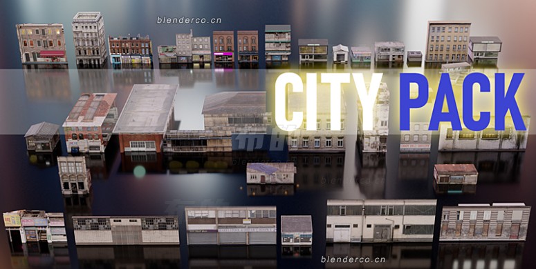 City Asset Pack : Buildings, Skyscrapers, City Props And Street Decorations By Jeanyan