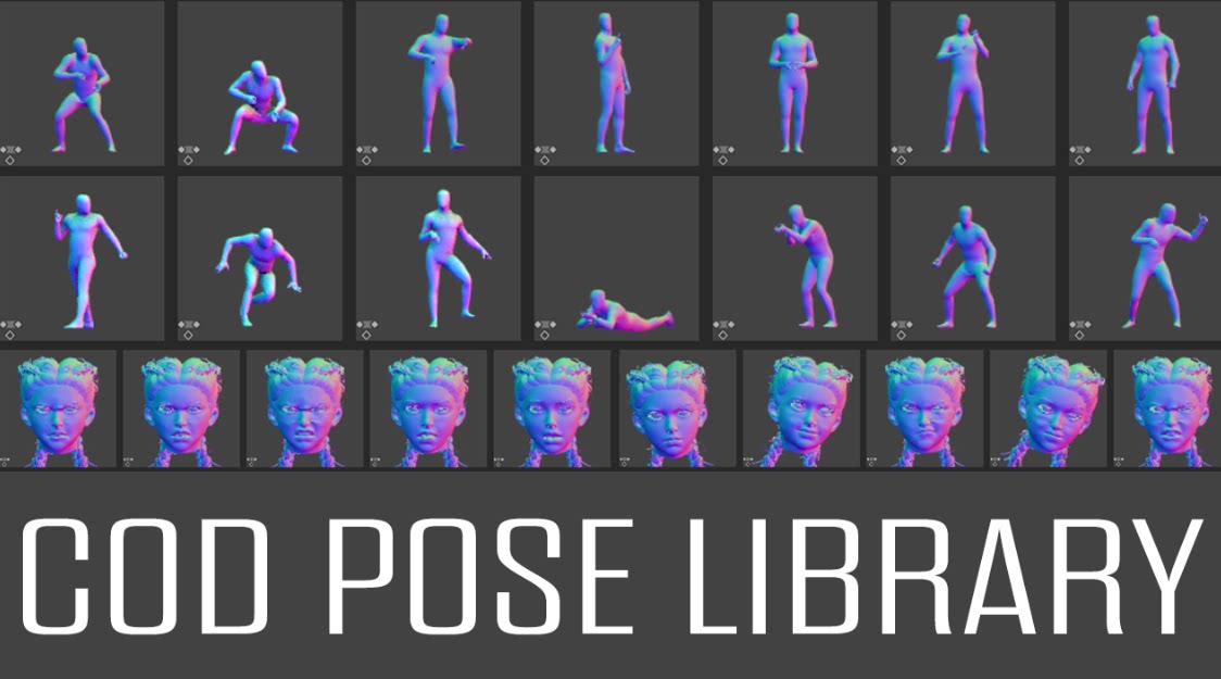 动画的姿势COD Pose Library