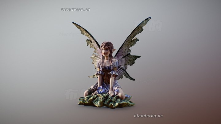 blender狂野幻想仙子模型_blender布的56
