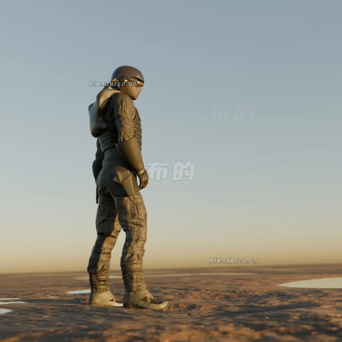 blender太空卫士模型_blender布的03