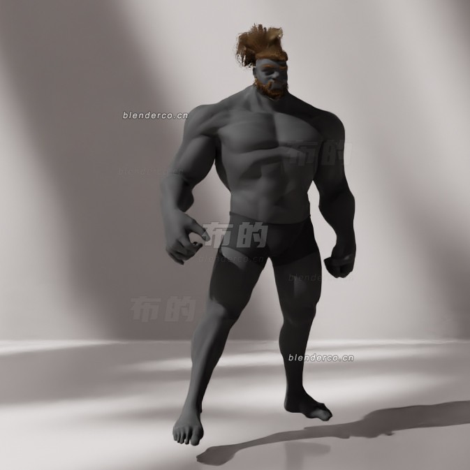 blender健美达人模型_blender布的03