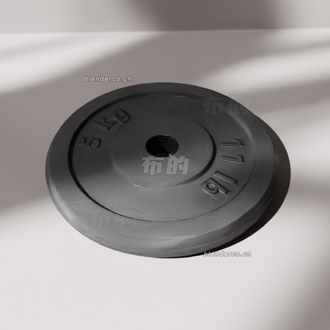 blender5kg哑铃模型_blender布的05