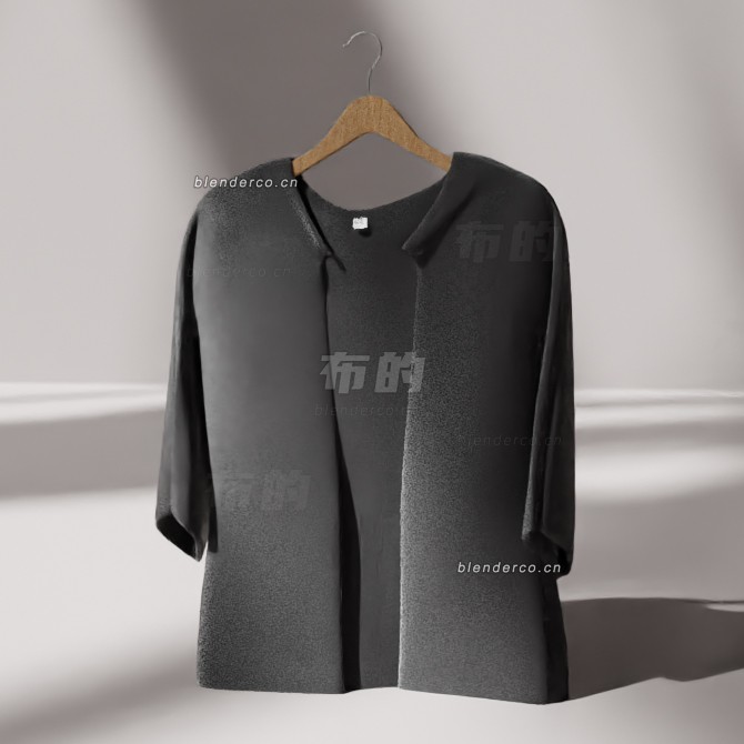 blender衣架上的夹克（布饰）模型_blender布的12