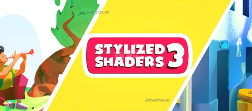 Stylized Shaders v3 支持blender4.0 2D风格化卡通材质预设资产