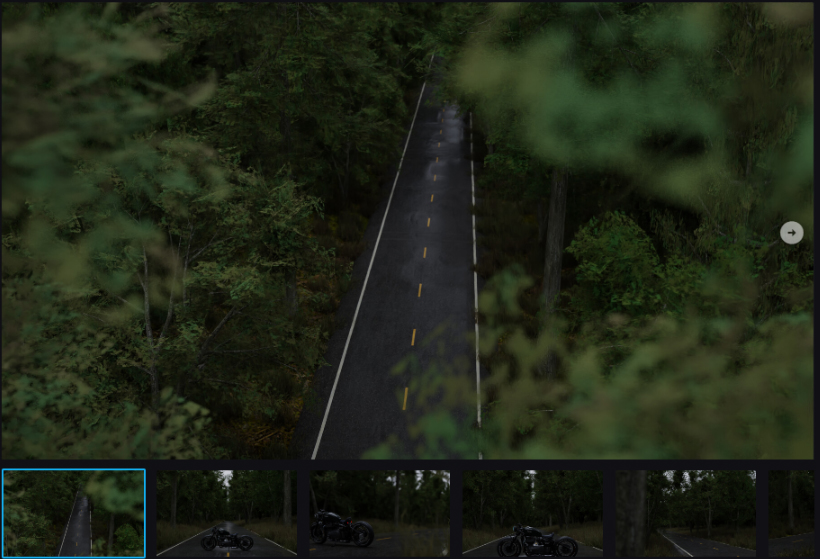 森林道路场景资产