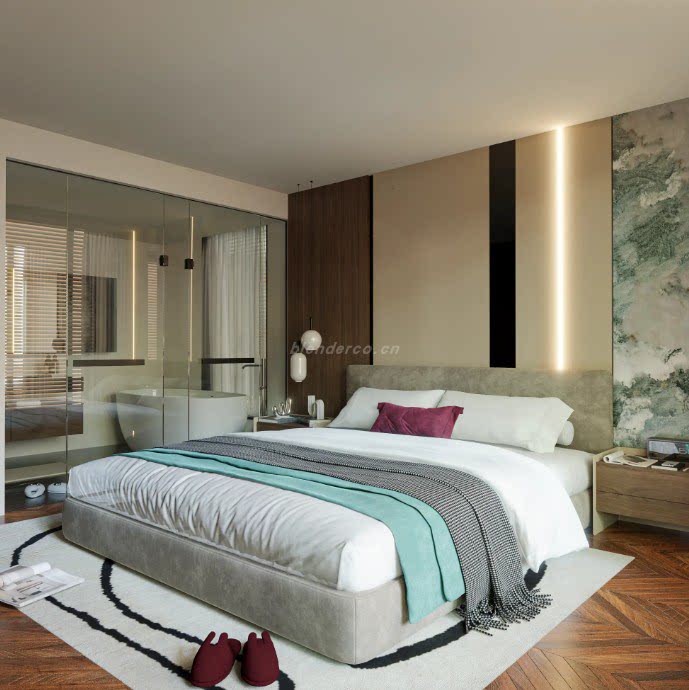 现代风格卧室
