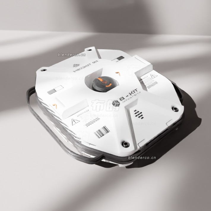 blender科幻医疗包模型_blender布的40