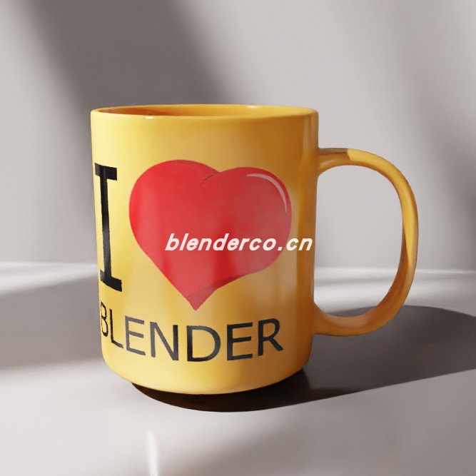 blender我爱 Blender 杯模型_blender布的56