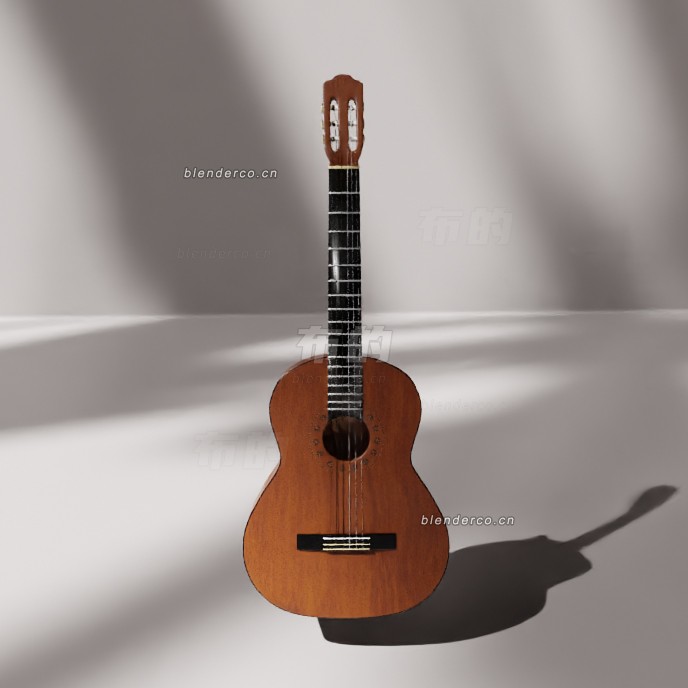 blender古典吉他模型_blender布的128