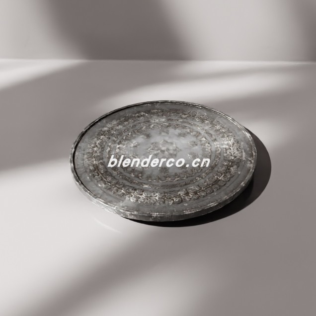 blender装饰银币模型_blender布的68