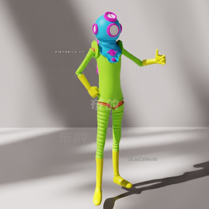 blender潜水员模型_blender布的33