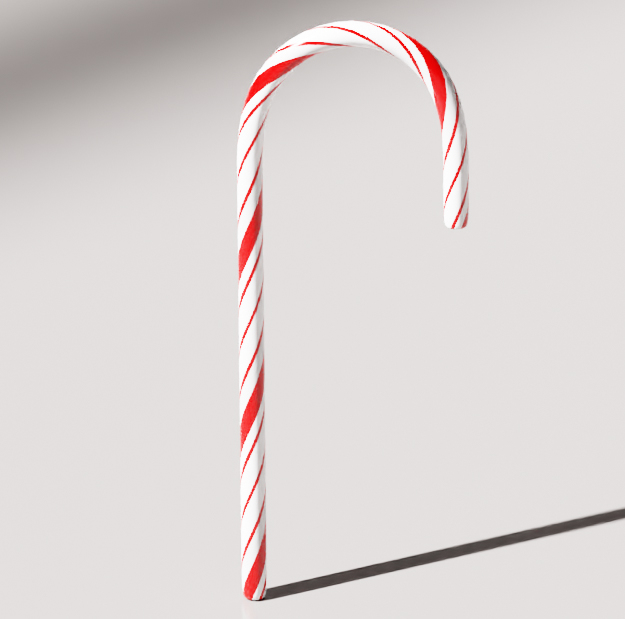 圣诞拐杖糖果blender模型 布的网免费下载08