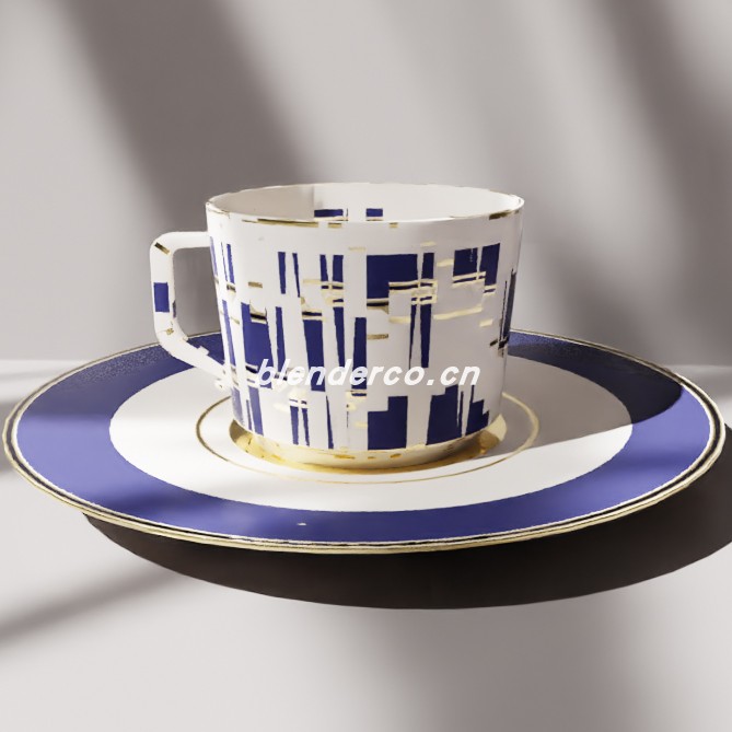 blender旧杯盘模型_blender布的67