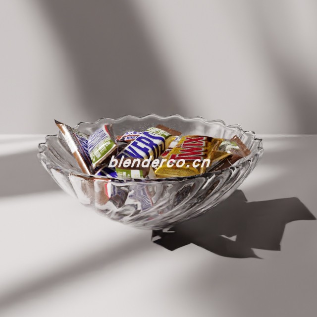 blender一碗混合糖果模型_blender布的03