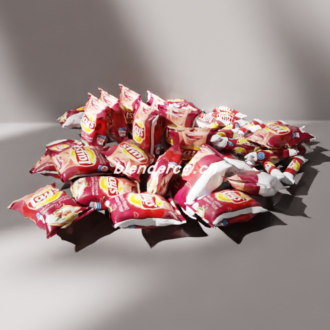 blender零食糖果模型_blender布的10