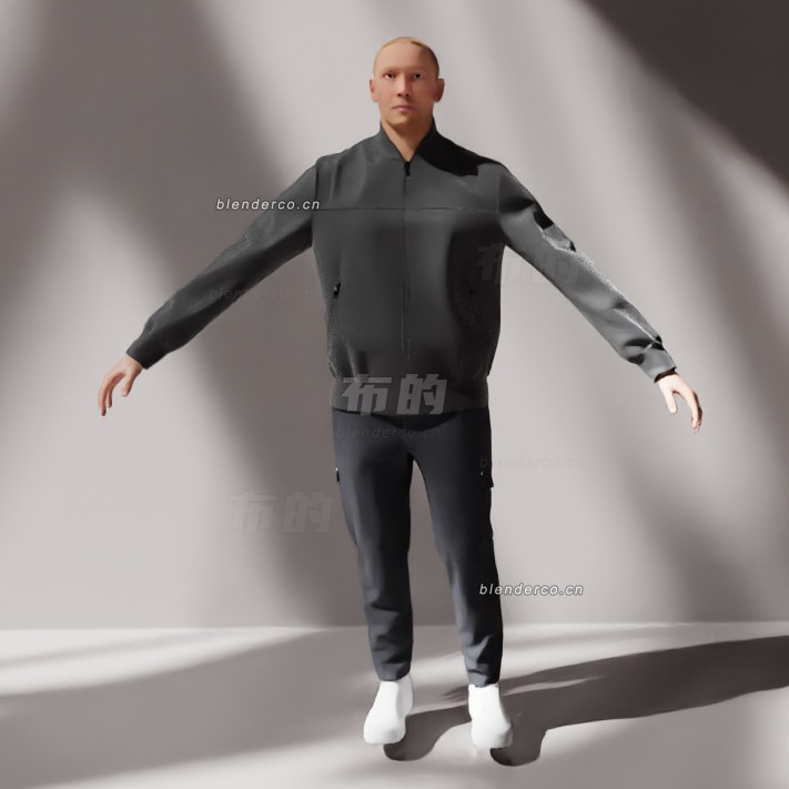 blender男士模型_blender布的109