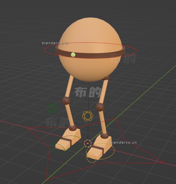 blender版本的带腿小球