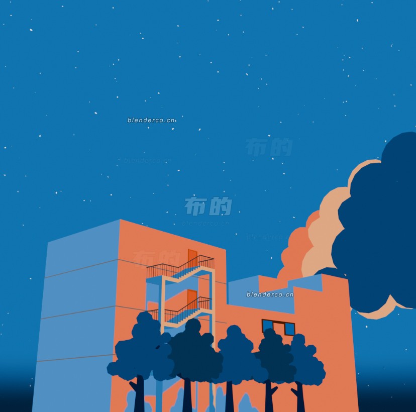 用大佬的插画临摹的房子