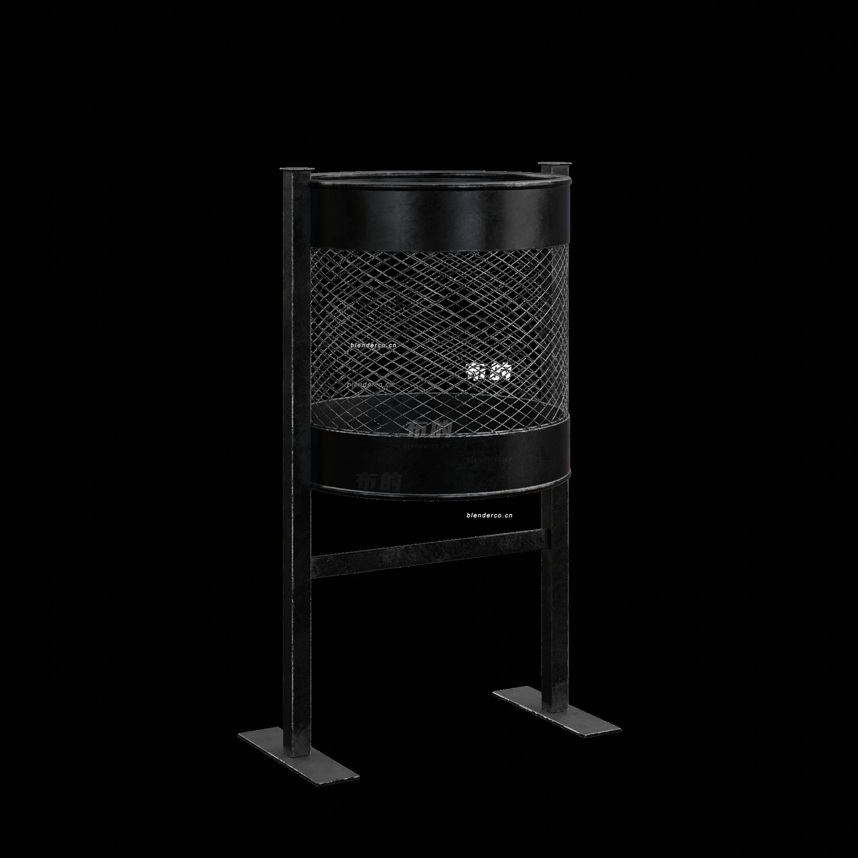 blender垃圾桶模型_blender布的52