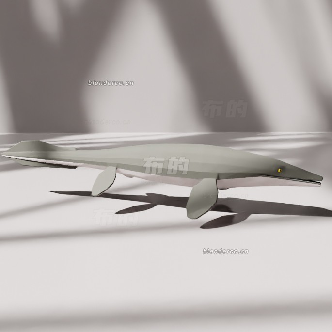 blender低多边形泰洛龙模型_blender布的16