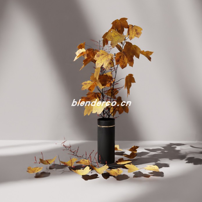 blender植物盆栽模型_blender布的94