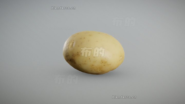 blender白土豆模型_blender布的84