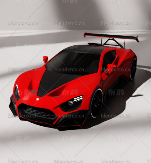 blenderZenvo TSR跑车汽车blender布的模型131