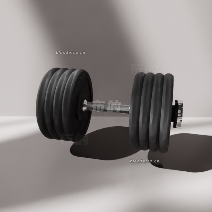 blender42.5公斤哑铃模型_blender布的18