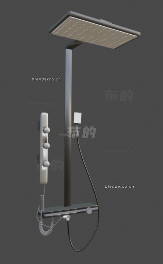 一个带背喷的淋浴