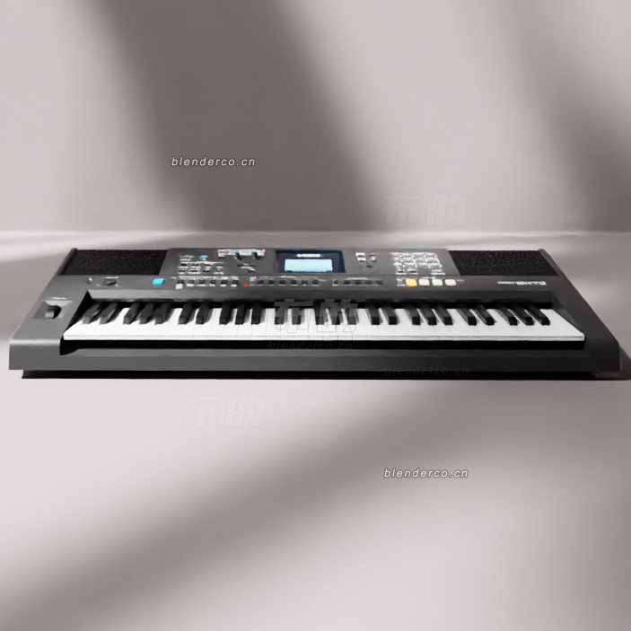 blender雅马哈psr-e473钢琴模型_blender布的257