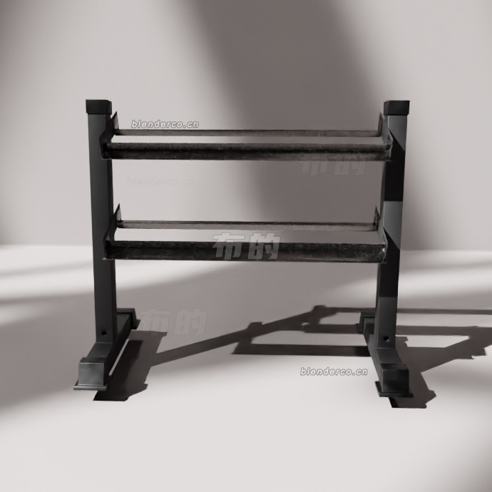 blender哑铃架模型_blender布的42
