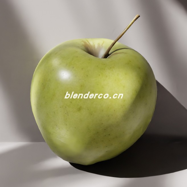 blender青苹果模型_blender布的69