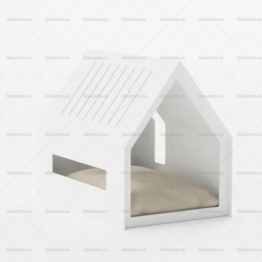 blender宠物屋模型-blender布的190