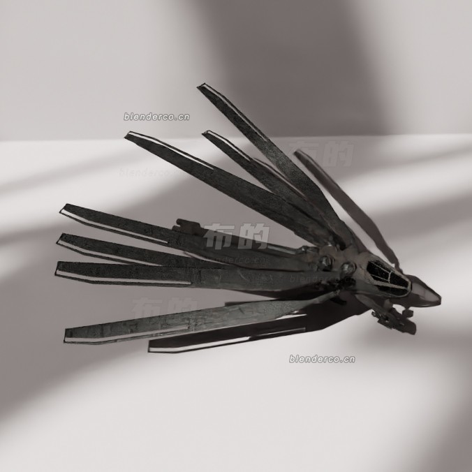 blender沙丘飞翼机模型_blender布的29