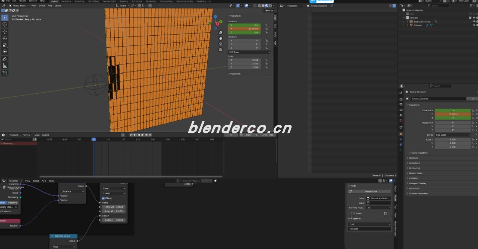 日常练习丨blender简易几何阻尼系统