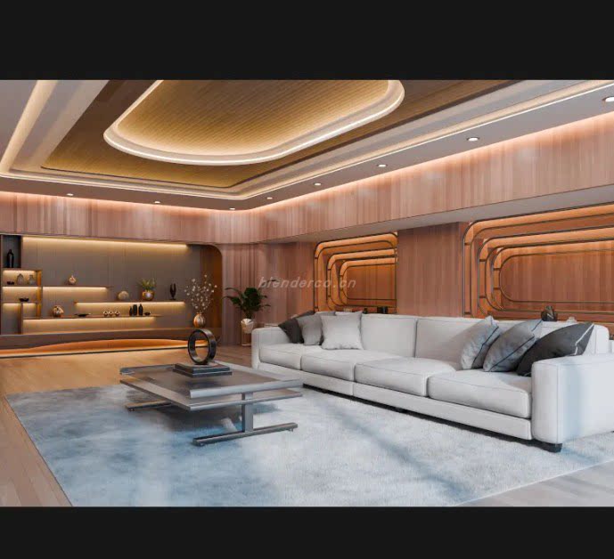 Blender客厅场景现代客厅