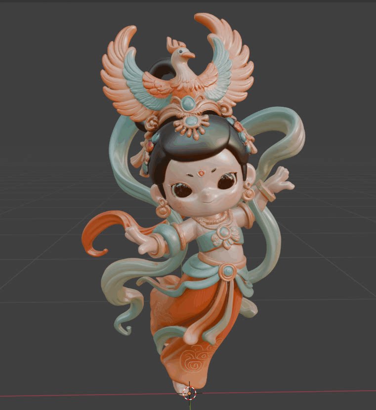 跳舞的q版小美女