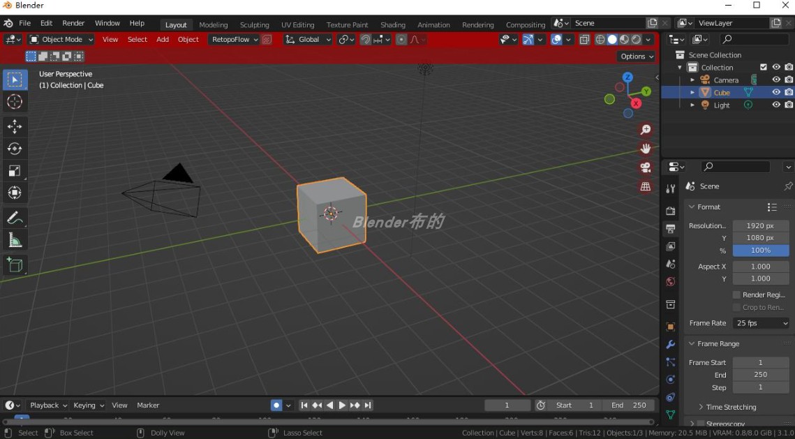 blender界面提示插件