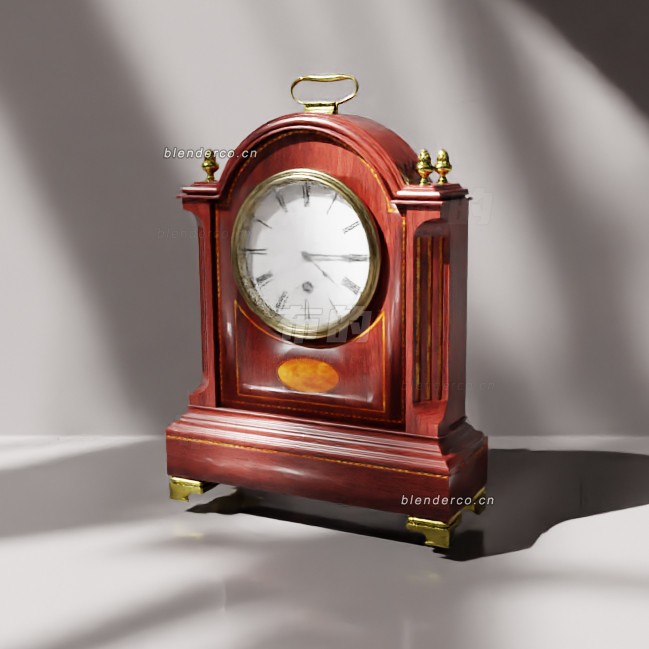 blender古董维多利亚时钟模型_blender布的12