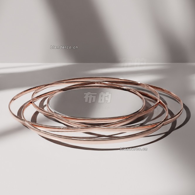 blender墙镜圆形模型_blender布的13