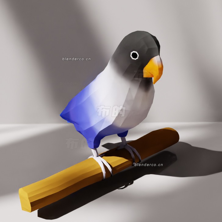 blender低聚大山雀模型_blender布的37