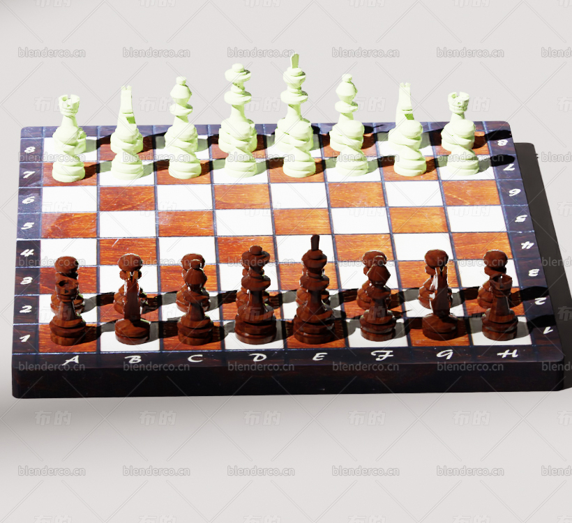 blender 国际象棋blender布的模型21