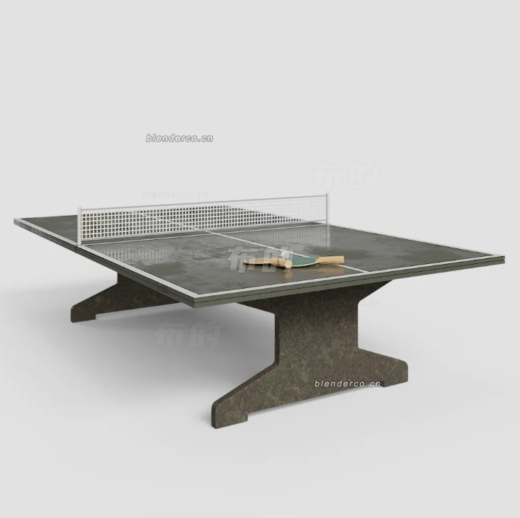 blender乒乓球桌模型_blender布的09