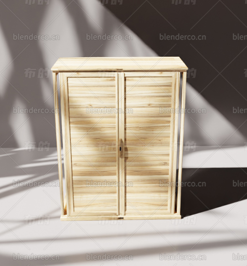 衣柜blender模型布的32