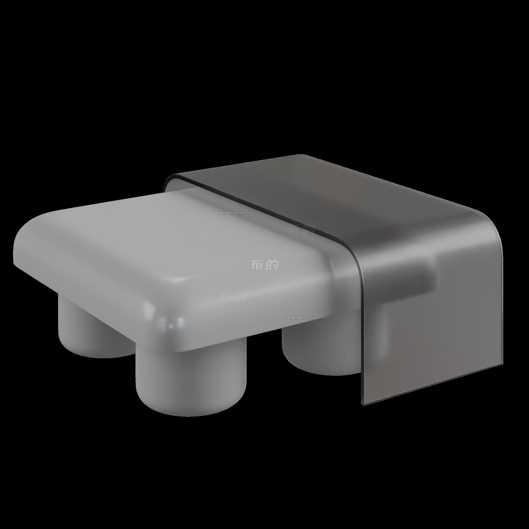 blender磨砂玻璃桌模型_blender布的44