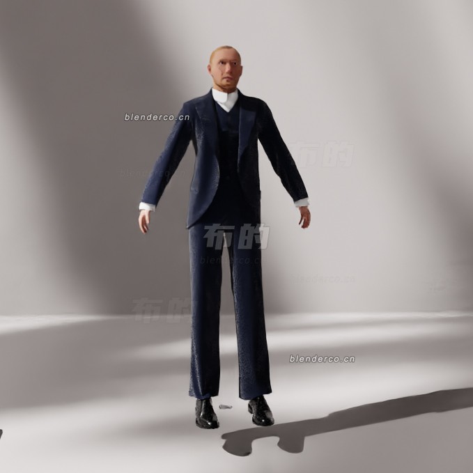 blender男士模型_blender布的21