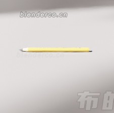 铅笔blender模型 布的-02